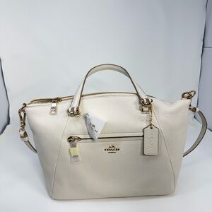 Coach Ivory Leather Satchel